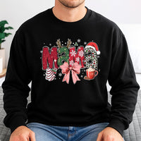 Leopard Print Holiday Crewneck, Christmas Mama Sweatshirt, Festive Mama Pullover Sweater, Adorable Winter Mom Sweatshirt, Xmas Present for Her