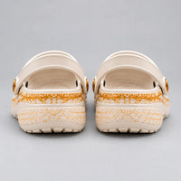 ROLL TIDE - ALA Script Monogram in Cream and Crimson Clogs