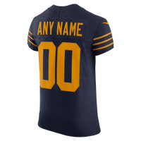 Green Bay Packers Navy Alternate Elite Custom Jersey