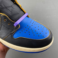 High Top Sneakers, Blue White Black Purple Colorway, Lace Up Design, Casual Gift for Sneaker Fans