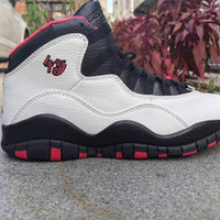 High Top Sneakers, White Black Red Colorway, Lace Up Design, Casual Gift for Sneaker Fans