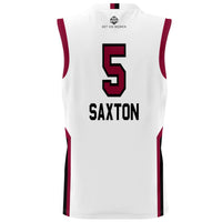 Victaria Saxton South Carolina Gamecocks Lightweight Basketball Alumni Jersey - White