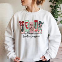 Christian Christmas Sweatshirt, Jesus Is the Reason Sweatshirt, Faith Holiday Crewneck, Religious Christmas Sweatshirt, Christian Xmas Present
