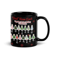 Custom Team Names Tree Holiday Coffee Cup, Best Team Ever Christmas Mug, Xmas Coworker Office Party Mug, Ceramic Present for Staff
