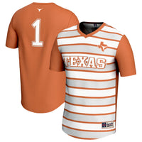 #1 Texas Longhorns Lightweight Soccer Fashion Jersey - Texas Orange