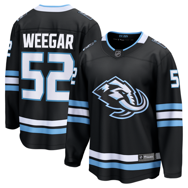 Utah Mammoth MacKenzie Weegar Black Home Breakaway Jersey