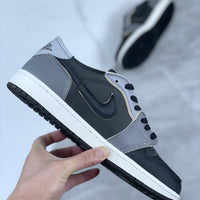 Retro Low Top Sneakers, Black Gray Colorway, Lace Up Design, Casual Gift for Sneaker Fans