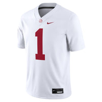 #1 White Alabama Crimson Tide Game Jersey