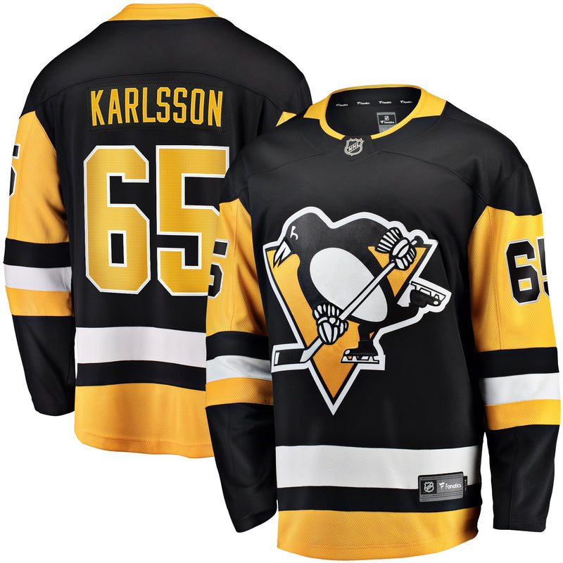 Pittsburgh Penguins Erik Karlsson Black Home Breakaway Jersey