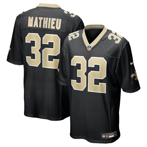 New Orleans Saints Tyrann Mathieu Black Game Jersey