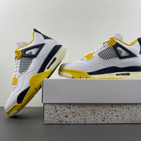Low Top Sneakers, White Black Yellow Colorway, Lace Up Design, Casual Gift for Sneaker Fans