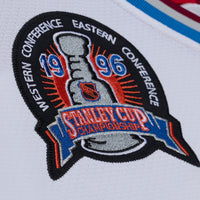 Colorado Avalanche Joe Sakic White 1995 Power Play Jersey
