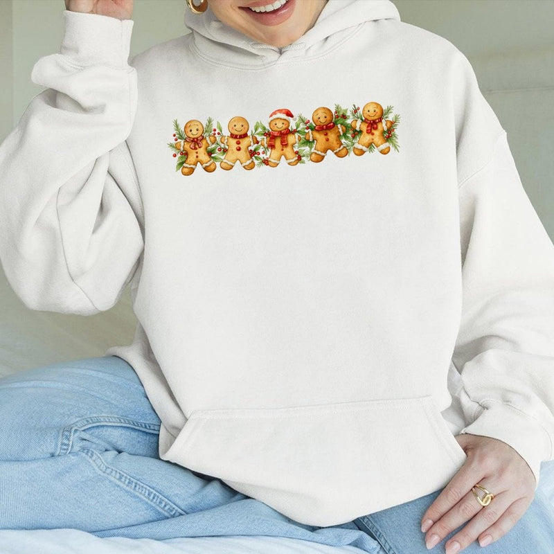 Adorable Holiday Cookies Sweatshirt, Gingerbread Man Christmas Hoodie, Festive Baker Pullover, Winter Xmas Cookie Hoodie, Baker Present Sweater