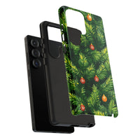 Pine Branches Ornaments Cover, Christmas Tree Phone Case for Samsung, Holiday Season Tough Phone Case, Winter Xmas Present for Her