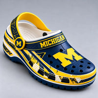 MICH - Block Letterform in Navy and Maize