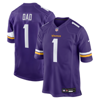 Minnesota Vikings Number 1 Dad Purple Game Jersey