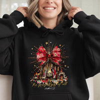 Greatest Present of All Christmas Sweatshirt, Nativity Scene Hoodie, Christian Religious Holiday Pullover, Jesus Birth Hooded Sweater Present
