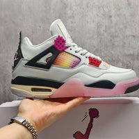Mid Top Sneakers, Pink Colorway, Lace Up Design, Casual Gift for Sneaker Fans
