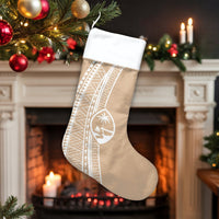 Polynesian Tribal Pattern Christmas Stocking, Personalized Guam Christmas Stocking, Island Heritage Holiday Stocking, Chamorro Family Decor