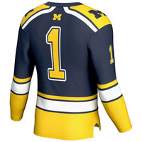 #1 Michigan Wolverines Hockey Jersey - Navy