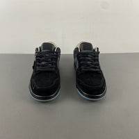 Low Top Sneakers, Black Colorway, Lace Up Design, Casual Gift for Sneaker Fans