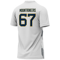 #1 West Virginia Mountaineers Lightweight Soccer Fashion Jersey - White