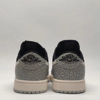 Low Top Sneakers, Black Gray Colorway, Cracked Pattern, Lace Up Design, Casual Gift for Sneaker Fans