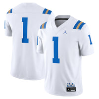 #1 White UCLA Bruins Game Jersey