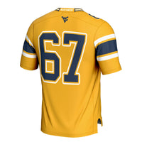 #1 West Virginia Mountaineers Football Jersey - Gold