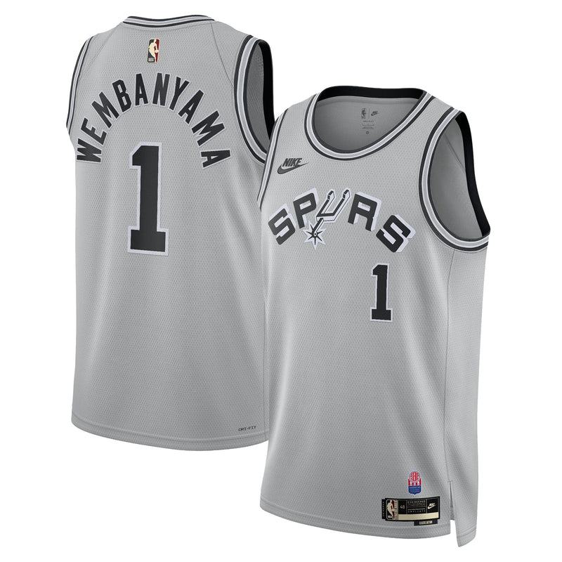 San Antonio Spurs Classic Edition Jersey - Silver - Victor Wembanyama