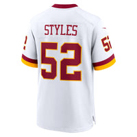 Washington Commanders Sonny Styles White Game Super Bowl Era Jersey