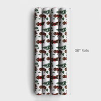Festive Brown Dog Holiday Gift Wrap, Spaniel Christmas Wrapping Paper, Winter Dog Wrapping Paper, Adorable Spaniel Christmas Gift Wrap Roll
