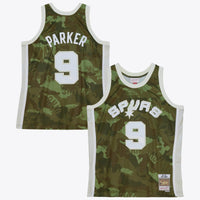 San Antonio Spurs Tony Parker 2000 Ghost Camo Swingman Jersey - Green