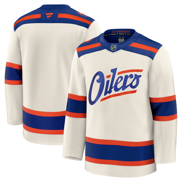 Edmonton Oilers Light Beige Alternate Premium Jersey