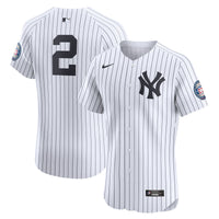 New York Yankees Derek Jeter White Home 2020 Hall of Fame Induction Patch Elite Player Jersey