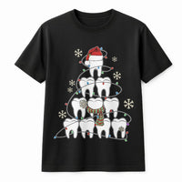 Tooth Santa Hat Holiday Shirt, Dentist Christmas T-Shirt, Dental Hygienist Graphic Tee, Humorous Dental Christmas T-Shirt, Dental Squad Present