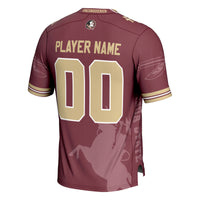 Florida State Seminoles Icon Print NIL Pick-A-Player Football Jersey - Garnet
