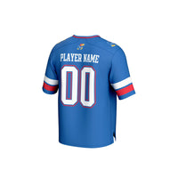 Kansas Jayhawks NIL Pick-A-Player Football Fashion Jersey - Royal