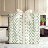 Rustic Evergreen Forest Gift Wrap, Green Pine Tree Wrapping Paper, Minimalist Christmas Tree Wrapping Paper, Winter Holiday Gift Wrap Roll