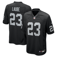 Las Vegas Raiders Dylan Laube Black Team Game Jersey