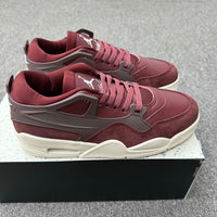 Low Top Basketball Shoes, Burgundy Brown Colorway, Lace Up Design, Casual Gift for Shoe Lovers