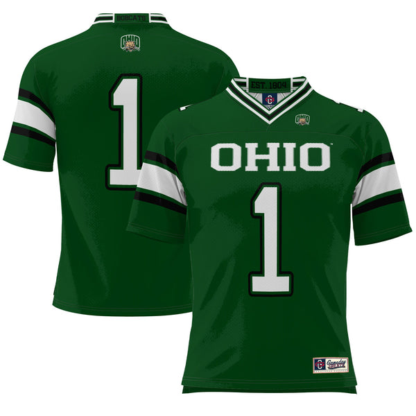 #1 Ohio Bobcats Endzone Football Jersey - Green