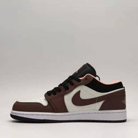 Low Top Sneakers, Brown White Colorway, Lace Up Design, Casual Gift for Sneaker Fans