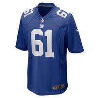 New York Giants John Michael Schmitz Royal Team Game Jersey