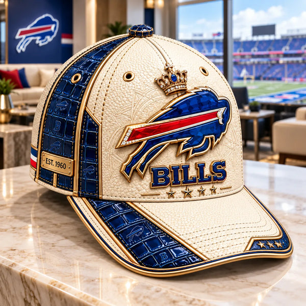 Ivory and Cobalt - BUF Emblem Vintage Cap - main