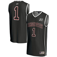 #1 Jackson State Tigers Lightweight Basketball Jersey - Black