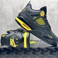 Mid Top Sneakers, Gray Yellow Colorway, Lace Up Design, Casual Gift for Sneaker Fans