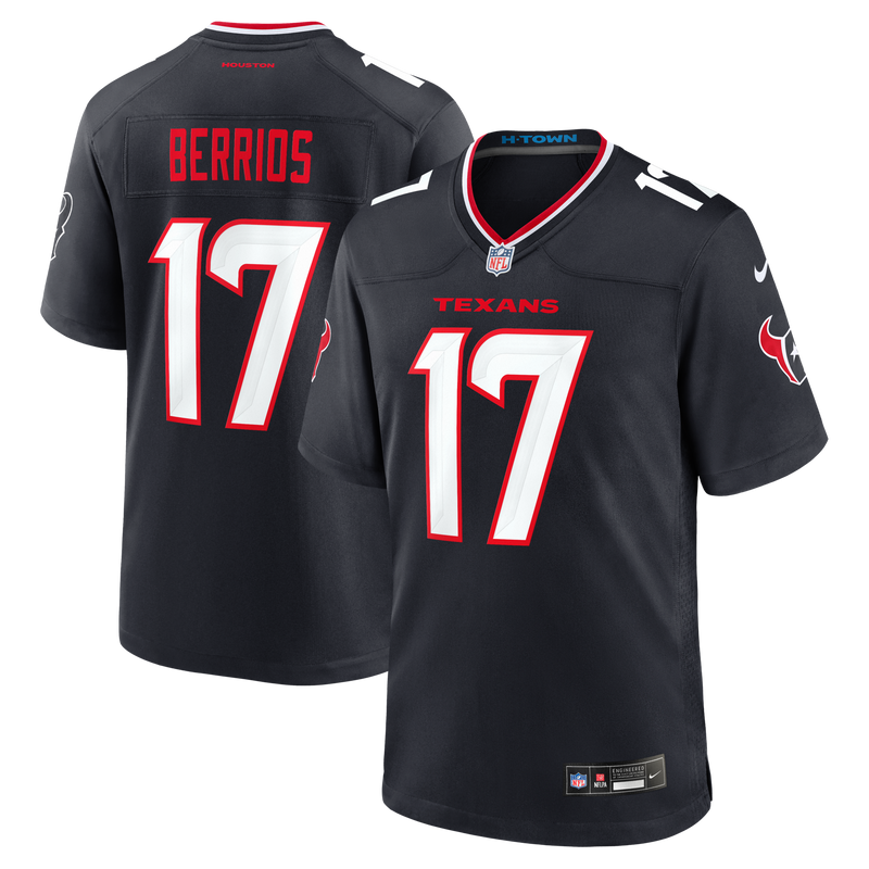 Houston Texans Braxton Berrios Navy Team Game Jersey