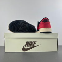 Low Top Sneakers, Black Red Colorway, Reverse Hook Design, Lace Up Design, Casual Gift for Sneaker Fans