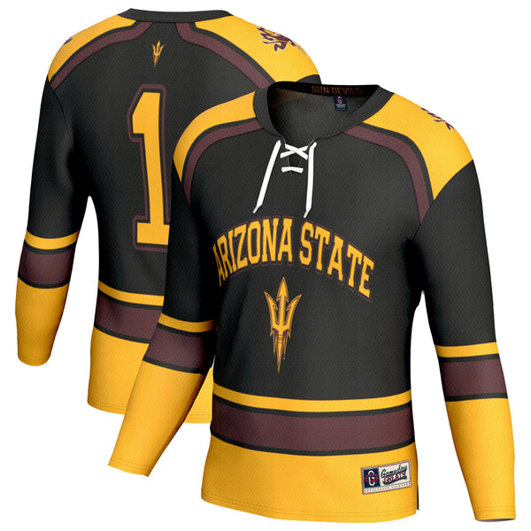 Arizona State Sun Devils Lightweight Hockey Fashion Jersey - Black